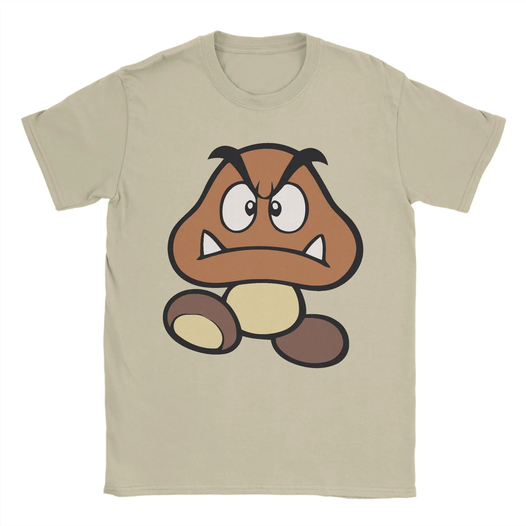 

Футболка Super Marios Goomba, мужская новинка, футболка из 100% хлопка, футболки с круглым вырезом и короткими рукавами, классическая одежда