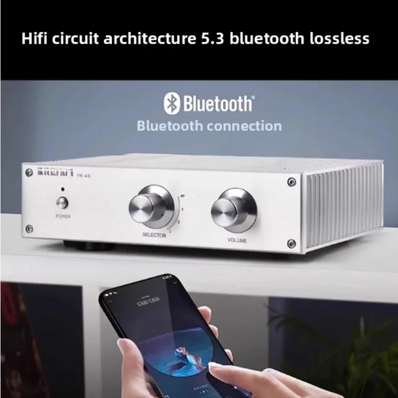 PA-49 Thick Film Audiophile Post Stage Preamplifier Integrated Amplifier Home High Power Amplifier 180W Bluetooth 5.3