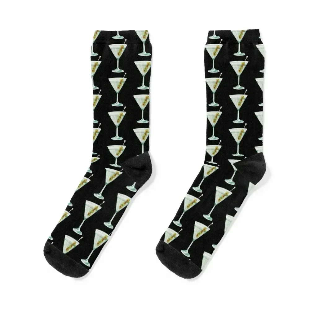 Olive Martini Cocktail Socks aesthetic Toe sports Male Socks Women's