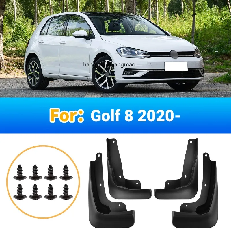 For VW Volkswagen Golf 8 MK8  2020 2021 2022 2023 2024 Fender Mudflaps Splash Guards Mudguards Mud Flaps
