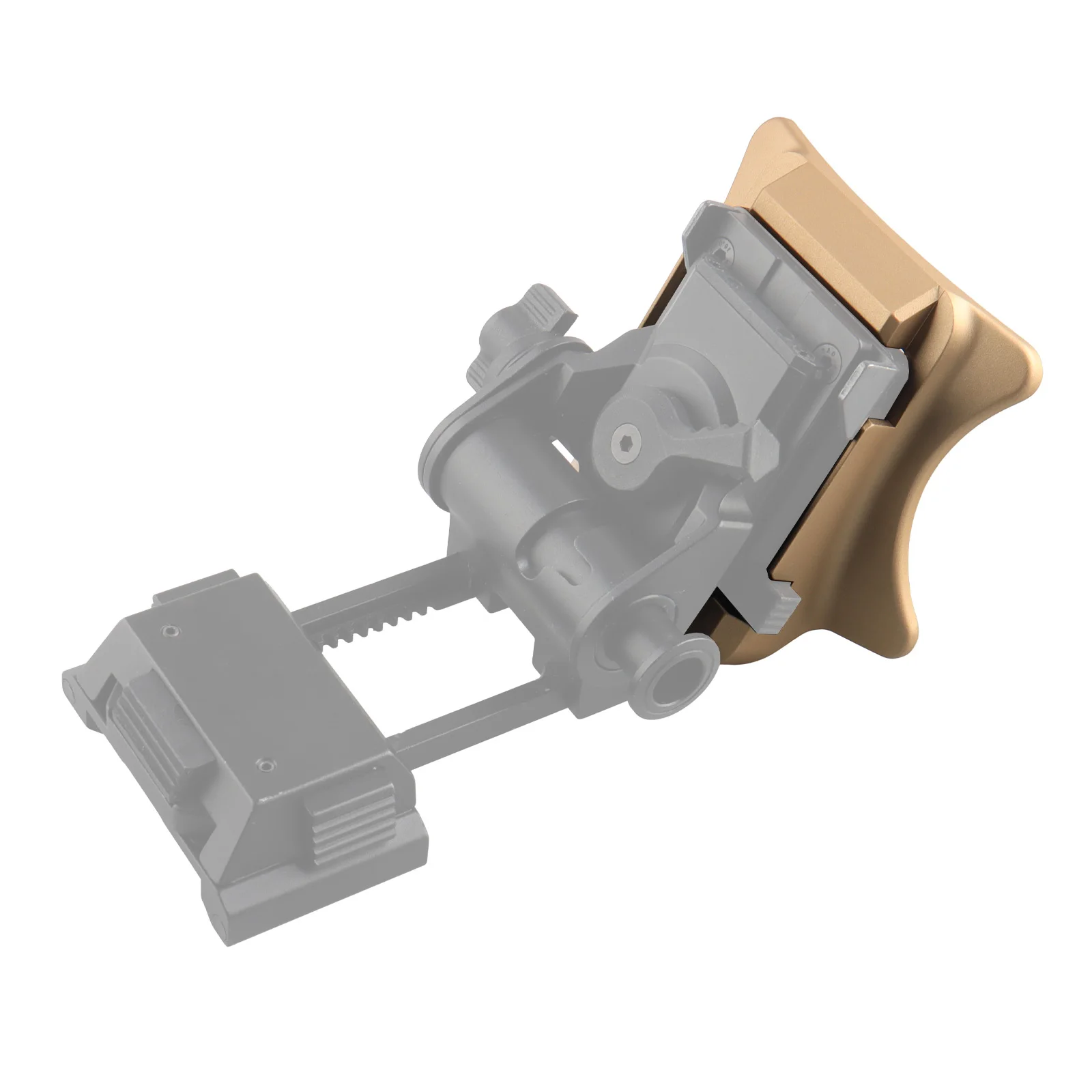 

YSS Tactical Tan NVG кронштейн для очков ночного видения, кожух, используемый на переднем кронштейне ECH или ACH/MICH/CVC Helmet Rhino Mount