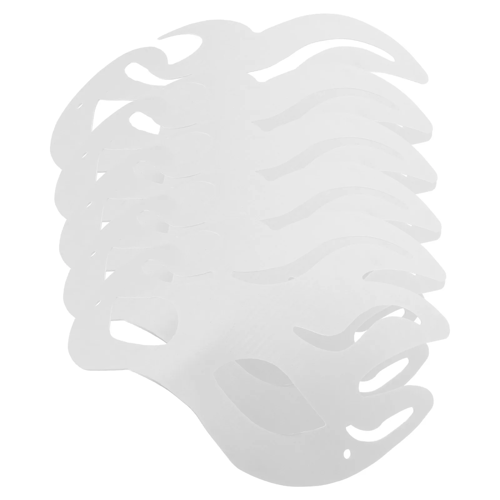 

5pcs Blank Mask For Women Masquerade Party Diy Unpainted Face Masks Wedding Night Club Halloween Costume Mardi Gras Cosplay