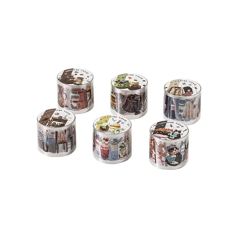 

10 шт./лот Декоративные клейкие ленты для творчества, скрапбукинга, японские стикеры для декора