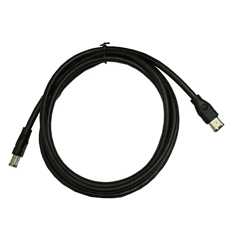 AEE7-1.8M Cabo Firewire Preto IEEE 1394 Firewire 400 para Firewire 400 Cabo 6Pin Macho para 6Pin Macho Cabo