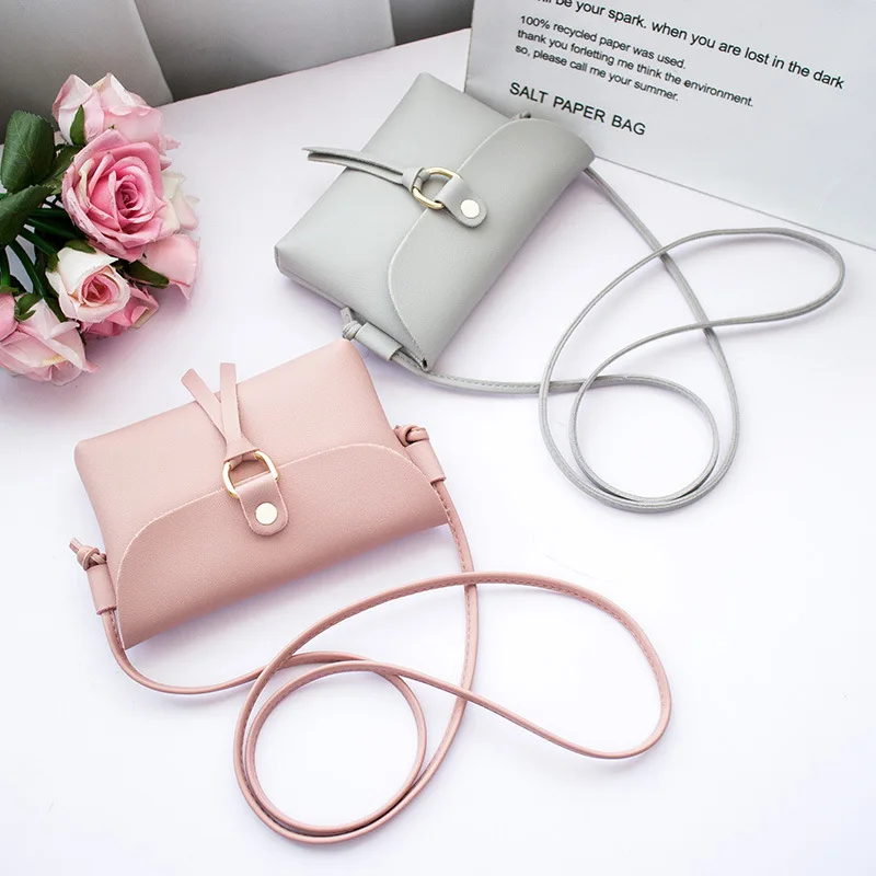 Female Mini Flap Messenger Bags 2022 PU Leather Shoulder Bag Casual Shoulder Strap Handbag Lady Simple All Match Crossbody Bag