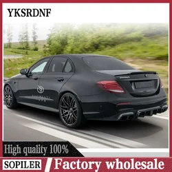 For Benz E Class W213 Spoiler 2016--2020 Year Sedan Real Carbon Fiber Rear Wing BAS Style Accessories Body Kit