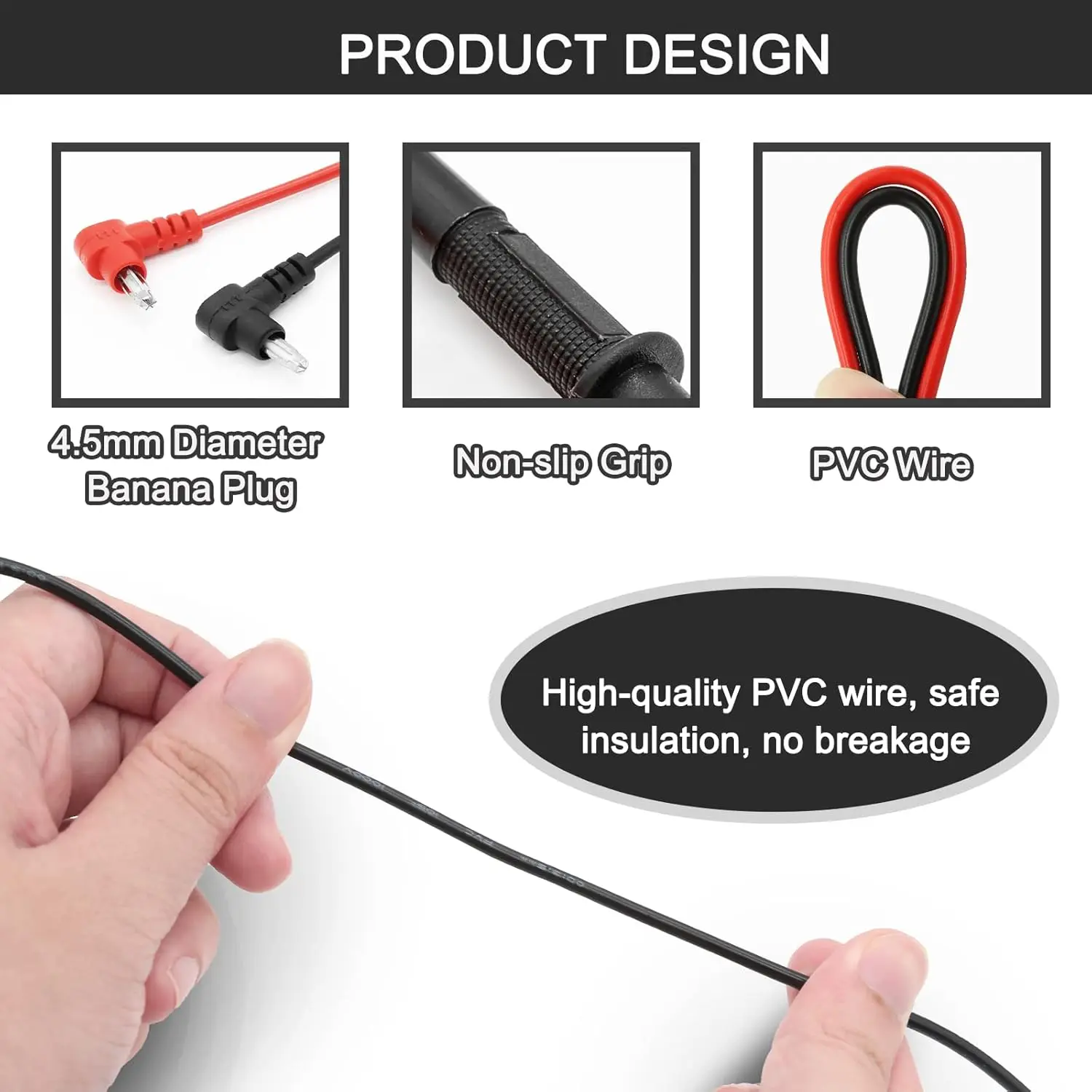 Multimeter Test Leads for Digital Multimeter Universal Plugs Test Pen Cable Vu Meter Measuring Flexible Wire Accessories 1000V