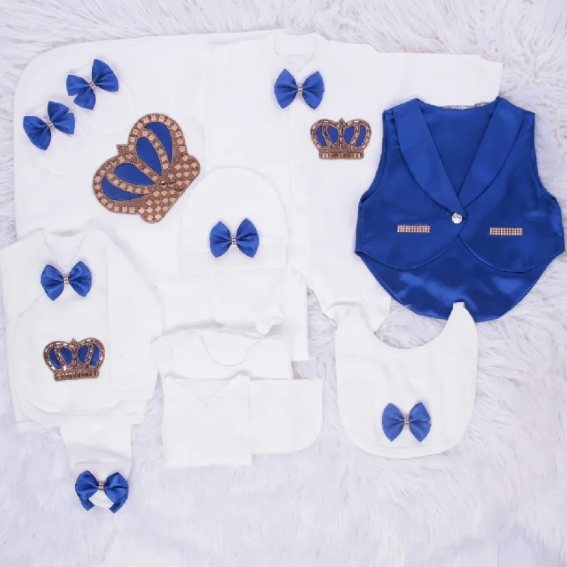 Wholesale Custom Newborn Cotton Fabric Knitted New Design Vest Baby Romper Set 10 Pieces Clothes Long Sleeve Bubble