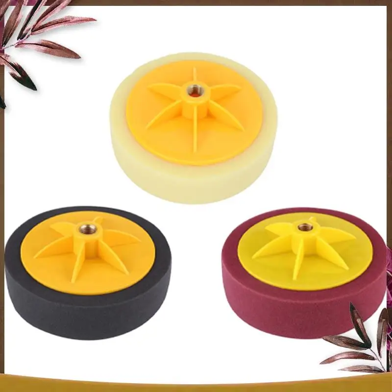 

AB59-3 шт. 6 дюймов/15 см полировка автомобиля вощеная подушечка губка M14 полировка колес вощеная подушечка комплект инструмент для полировки автомобиля