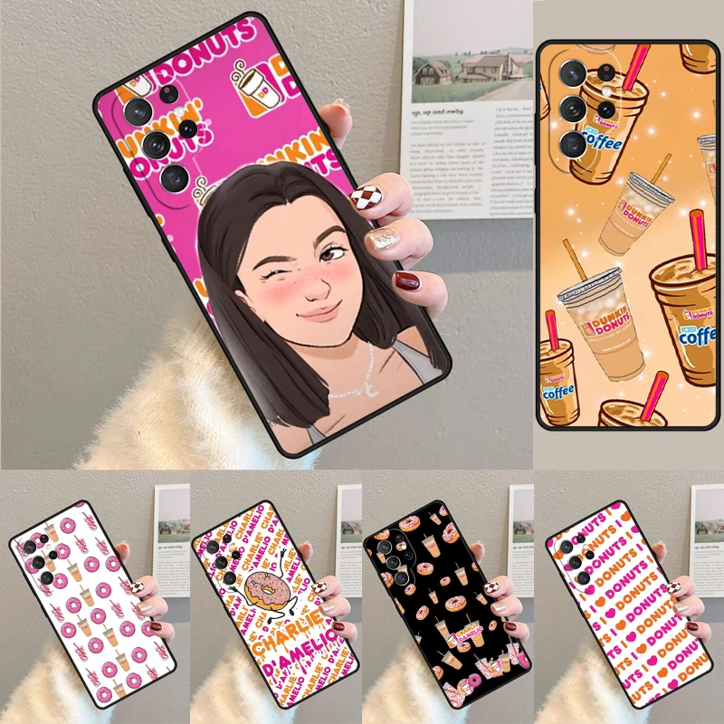 Charli Damelio Donut Handyhülle für Samsung Galaxy Note 10 Pro S26 Ultra S23 S24 FE S25 S21 S22 PLUS stoßfeste Hülle