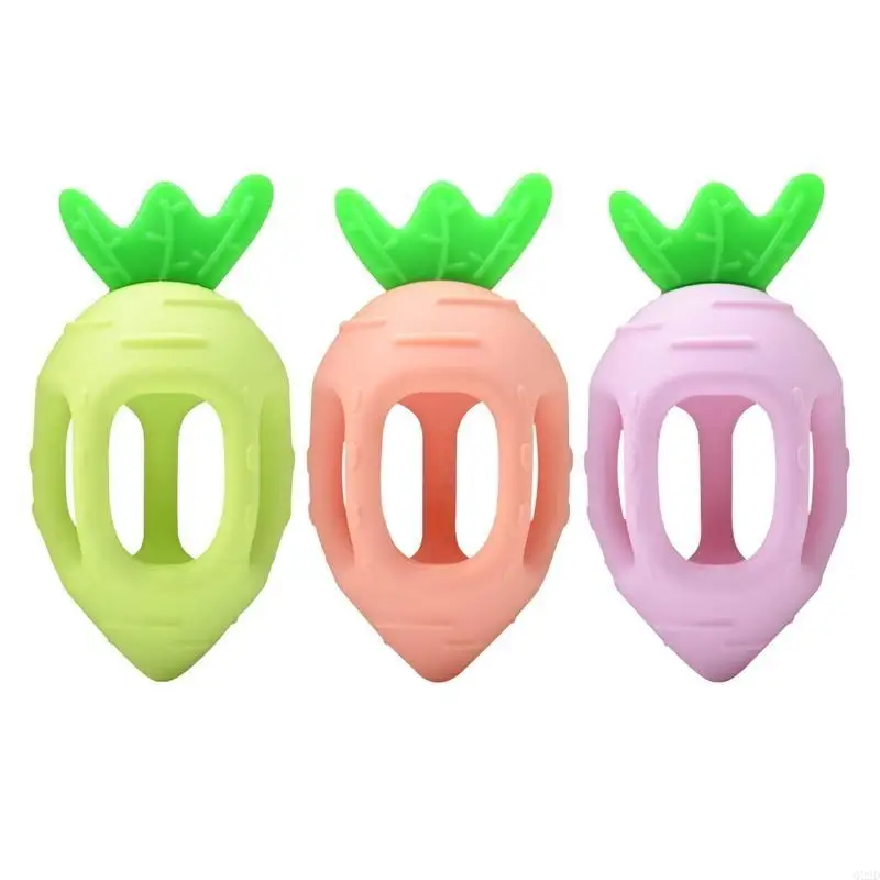

Q22D 3-6 Months Baby Captain Carrot Teething Toy BPA Infant Supplies