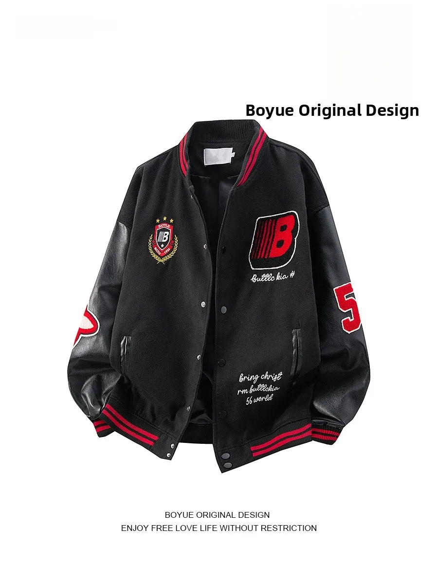 

Бейсболка Boyue из смешанных материалов с вышивкой, хлопковая, для мотоциклистов, унисекс, уличная мода, трендовый бренд