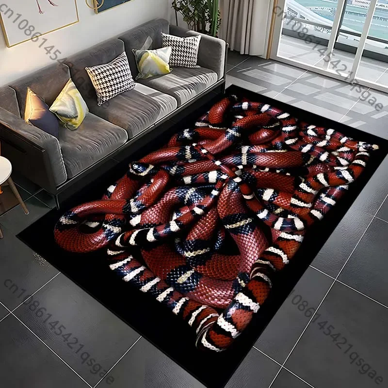 ثعبان فايبر بيثون نمط البساط لغرفة المعيشة غرفة نوم السرير الحمام الكلمة حصيرة منطقة المنزل البساط السجاد غرفة ديكور للهدايا #4