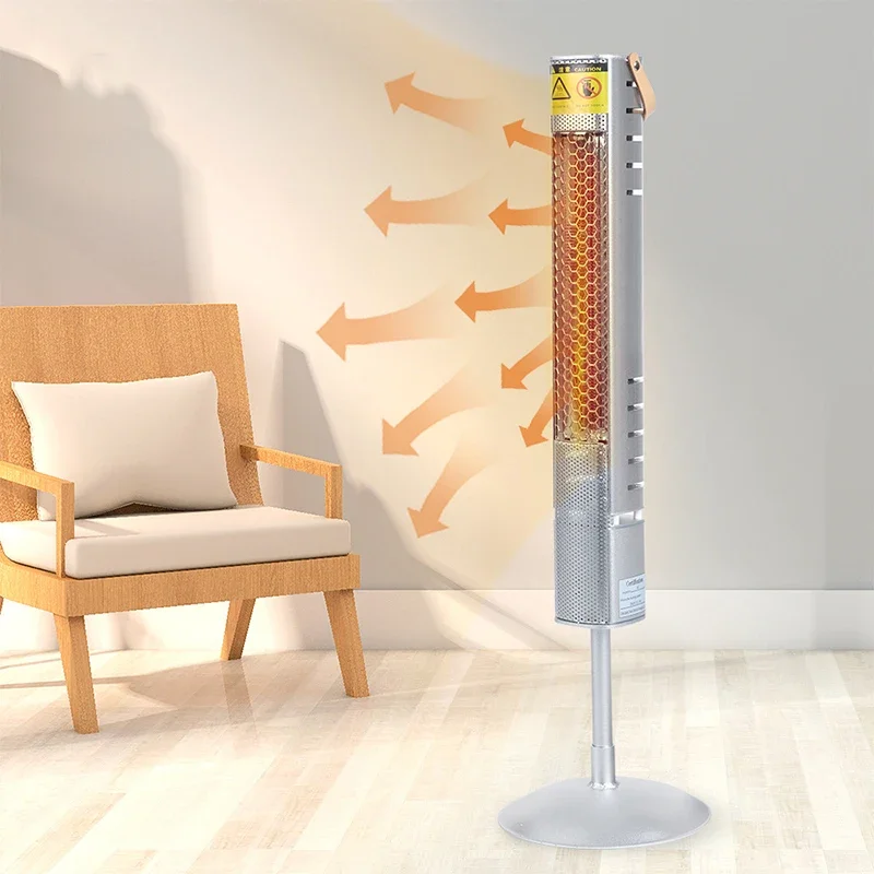 

1500W Infrared Vertical Electric Heater, Wall-Mounted Waterproof Bathroom Heater, Outdoor Patio Heater 110V/220V