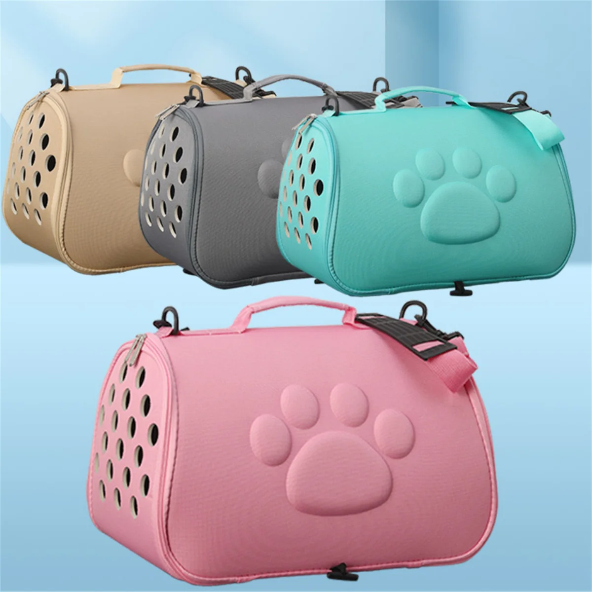 

Pet Handheld One Shoulder Portable Tear resistant Oxford Cloth EVA Handheld Pet Bag Wear resistant Breathable Bag