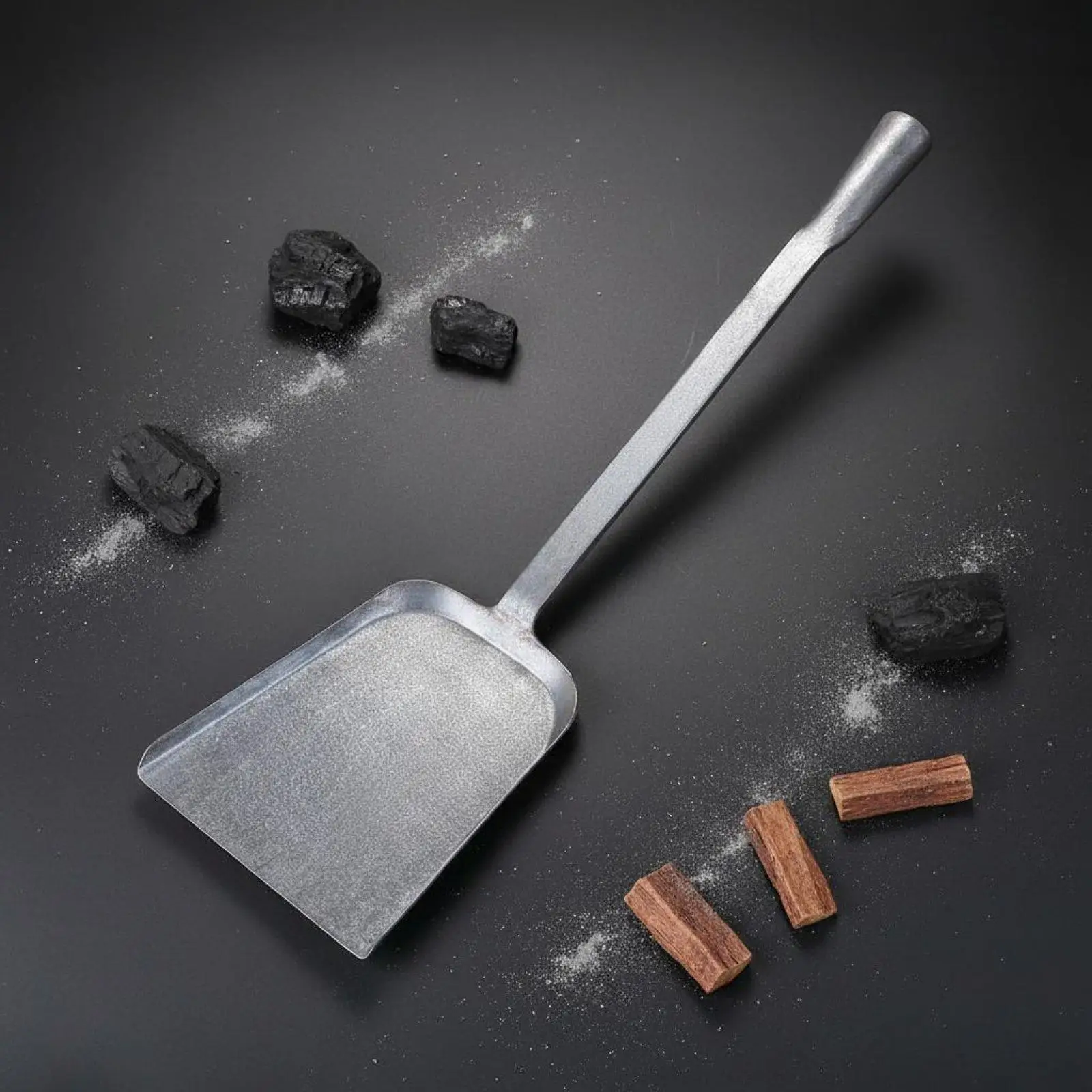 Ash Ladle Single-Piece Construction Small Metal Fire Heavy Duty Fireplace Ash for Farmers, Farm