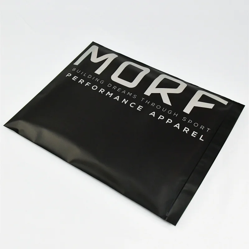 20 00piece.Custom.Custom black zip bags zip lock plastic bag with window frosted biodegradable logo clothes