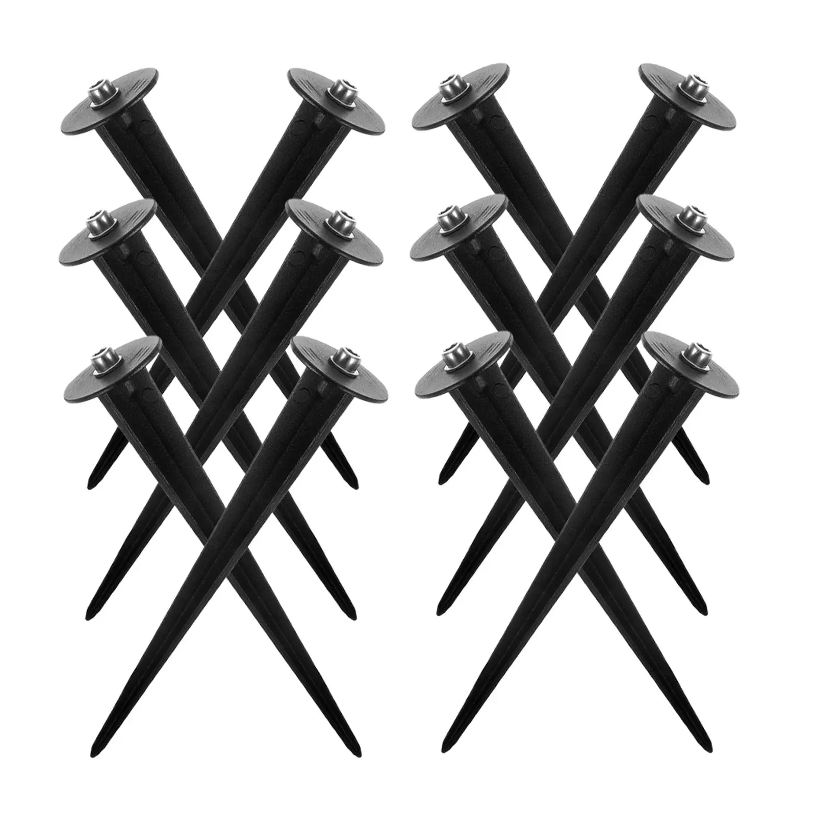 12Pcs Aluminum Solar Ground Stakes Yard Light Stakes Replacement Outdoor Christmas Lawn Garden Light Fixing Outdoor Stake Lights