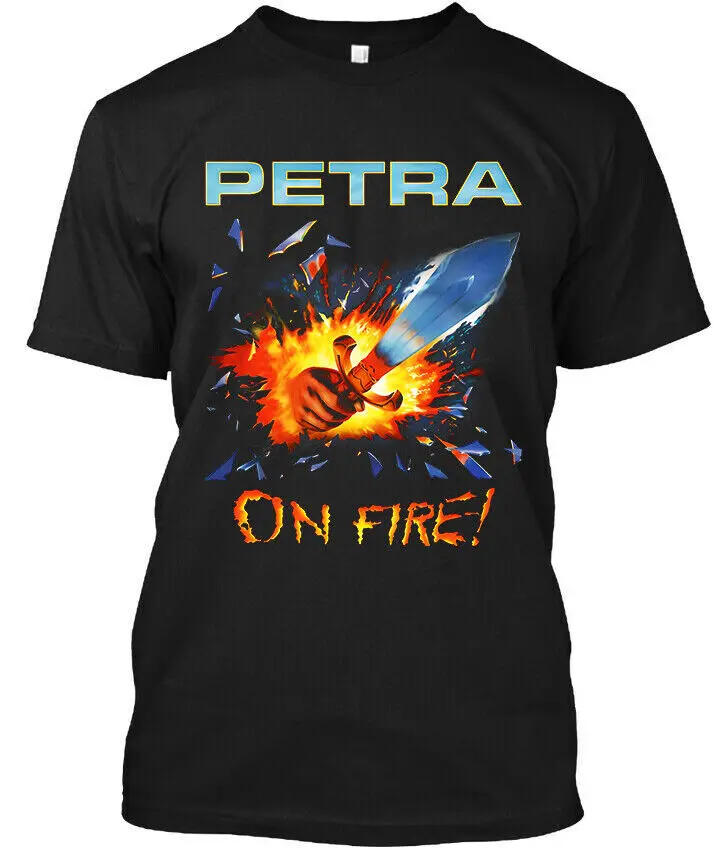 NEW Petra On Fire American Hard Music Retro Vintage Logo T SHIRT S 4XL