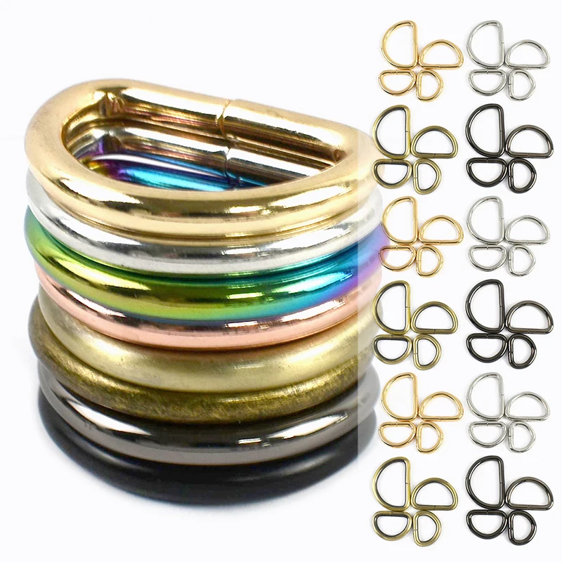 

20-50Pcs Meetee 20-38mm Metal Adjuster D Ring Buckle Webbing Connect Slider Clasp Pet Collar Loop Hook DIY Hardware Accessories