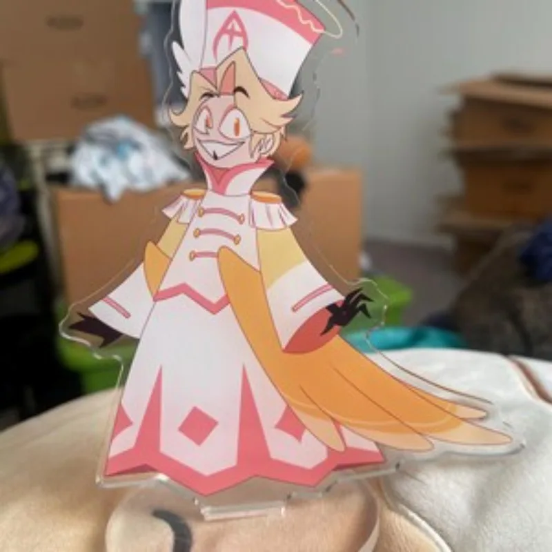 

Stand For Hazbin HoteL Lucifer Morningstar Acrylic Standee Cartoon Figure Desktop Decoration Collectible Model Toy Gift