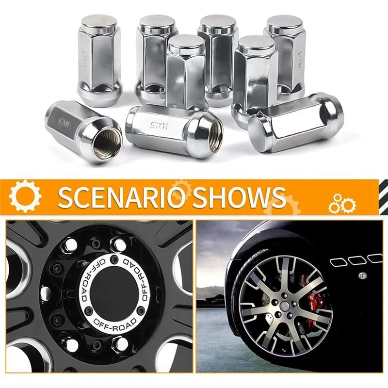 

Unusual 24Piece Car Lug Nuts M14X1.5 Thread Cone Seat Car Wheel Nuts Replacement Parts Accessories For Ford Silverado GMC 1999-2