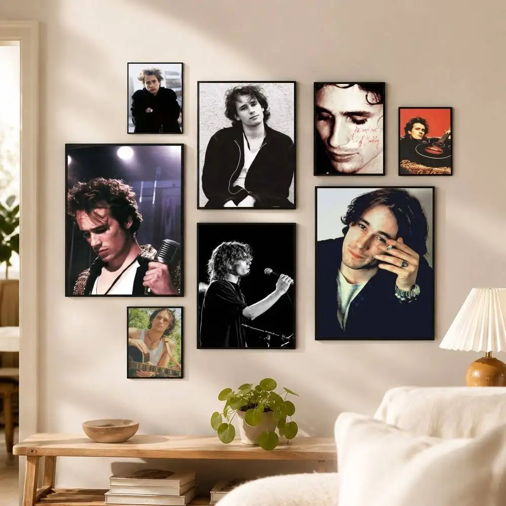 Singer J-Jeff B-Buckley  Poster High Quality Dorm Living Room Aesthetic Wall Decoration Painting Stickers Gift