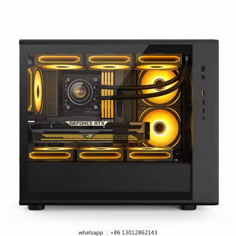 

Шасси G63 Halberd Компьютерный рабочий стол Mainframe MATX Поддержка длинной видеокарты Верхняя часть 360/240 Водяное охлаждение