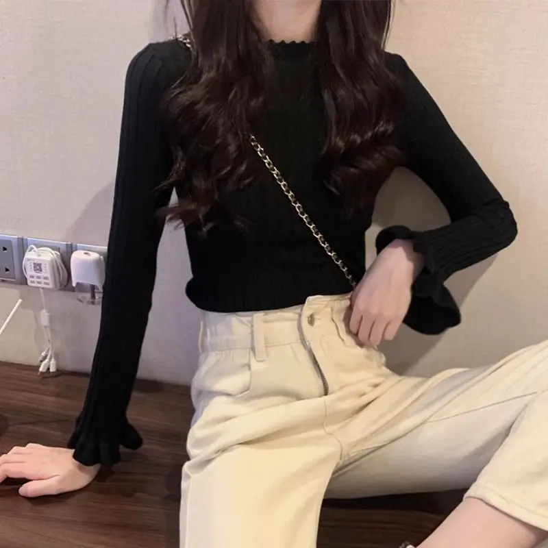 

Sweaters Jumpers Pullovers Woman Blue Y2K Mohair Wild Look Baggy Concert Daily Festival Rock Punk Alternative Grunge Winter Warm