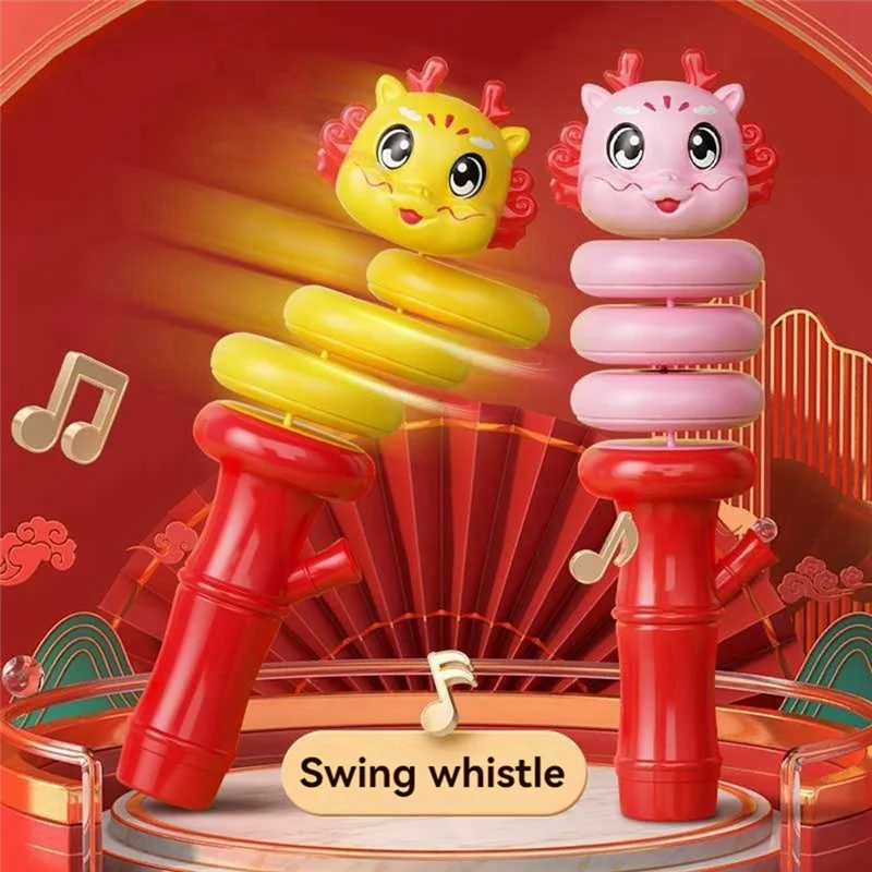 MACH-boxed kinderfluit fluitje kinderen cartoon fluitje voor kinderen zintuiglijk fluitje voor vakantie twist slang groen