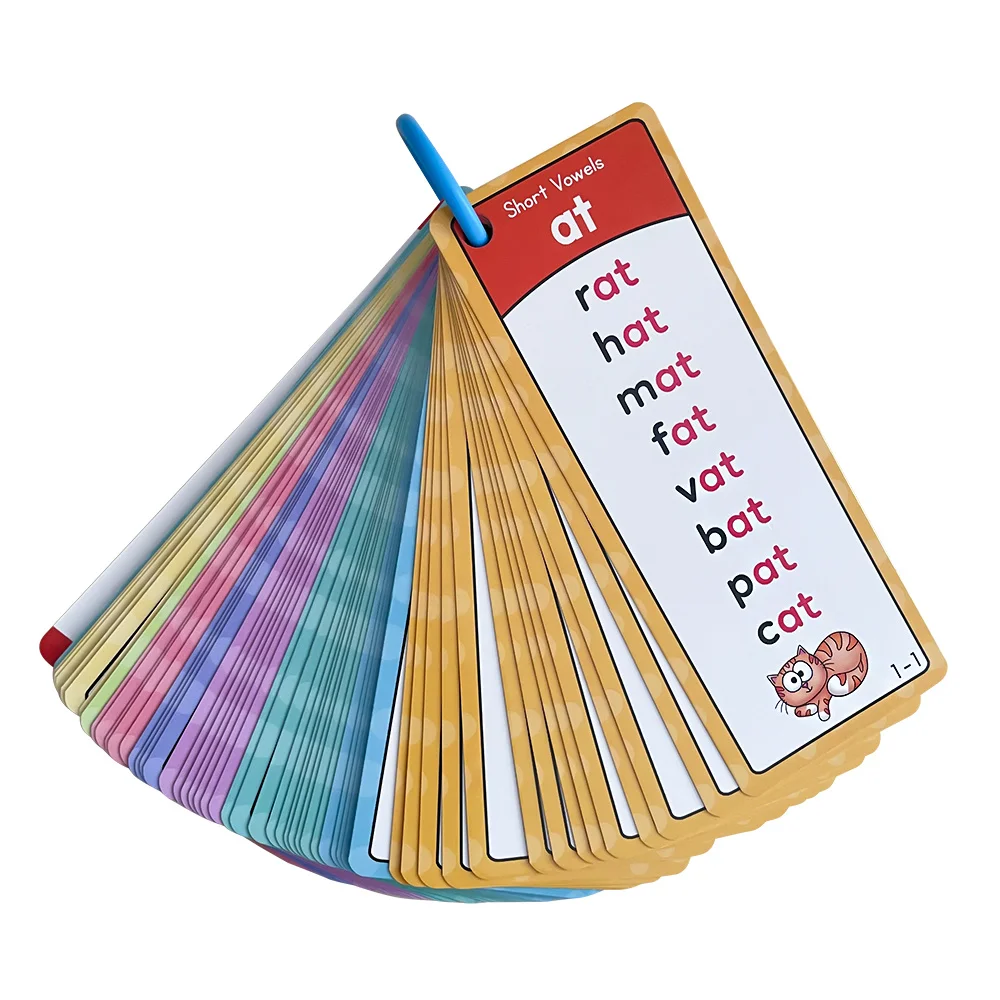 Portable English Natural Spelling Phonics Kids Learning Cards Montessori Memory Learning Cards Teaching Aids for Teacher Class
