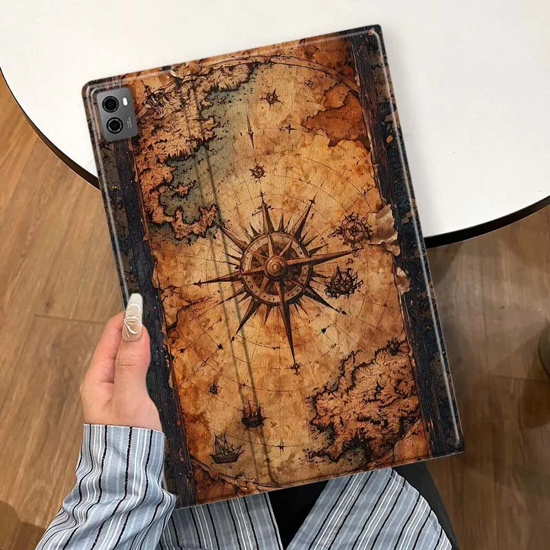 Fashion Retro Compass For Lenovo Xiaoxin Pad Tab K10 K11 M10 P12 P11 Pro Plus Legion Y700 Y900 Tablet Case Soft