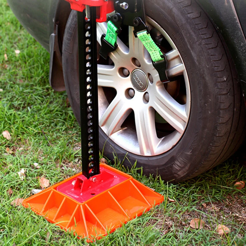 3T Heavy Duty Off Road Farm Jack Base Nylon Anti Fracture Solid Support Board for Sand Mud Grass Soft Ground Offroad Rescue Tool
