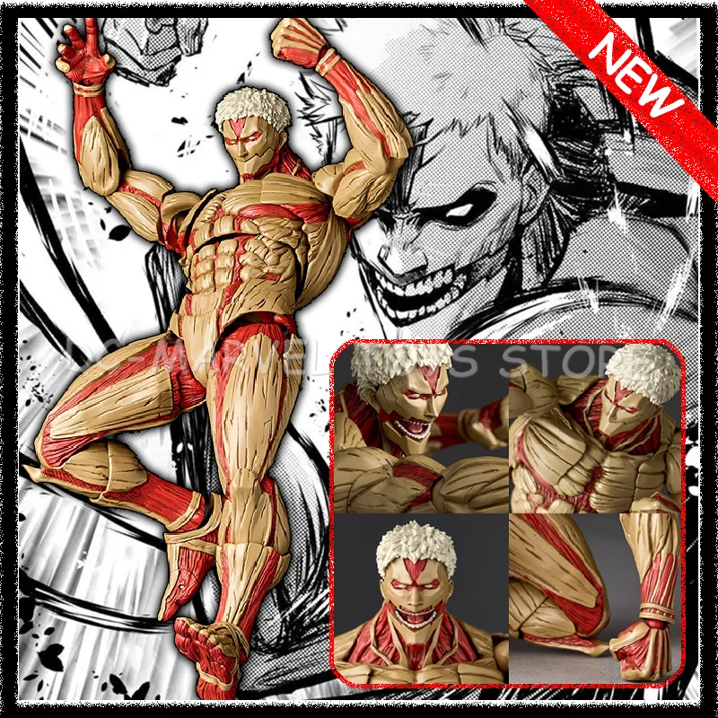 

В наличии Attack On Titan Reiner Braun Amazing Yamaguchi Revoltech Armored Titan Reiner Braun Ko Аниме Фигурки Модель Игрушки