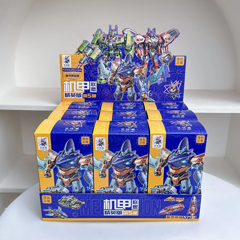 

Mecha Deformation Blind Box Robot Puzzle Assembly DIY Children'S Educational Toy Cartoon Figures Doll Mystery Box Boy Toys Gifts