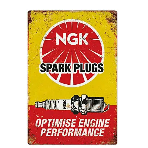 Ngk Spark Plugs Decor   Wall Decor Metal Tin Signs Kitchen Garage Bar