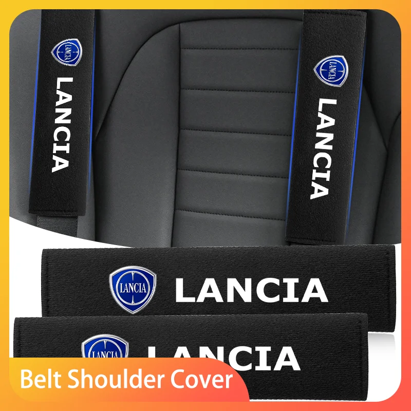 

Fashion Car Safety Belt Shoulder Cover Protection Pads For Lancia Delta Ypsilon Lybra Musa Kappa Voyager Emblem Accessories