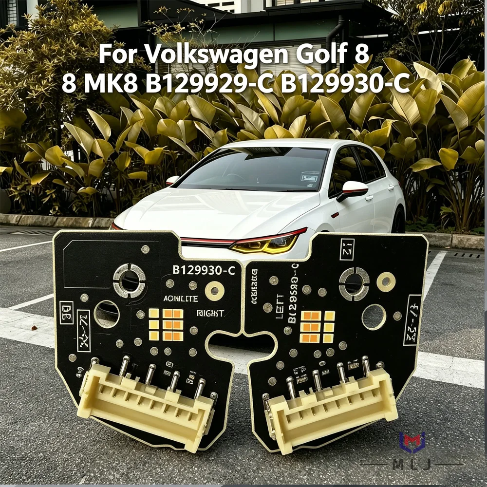 ホワイトエンジェルアイズled-drlチップバラストpcbボード-vwゴルフ8-mk8-2020-2024ヘッドライトモジュールb129929-c-l-b129930-c-rスペアパーツ