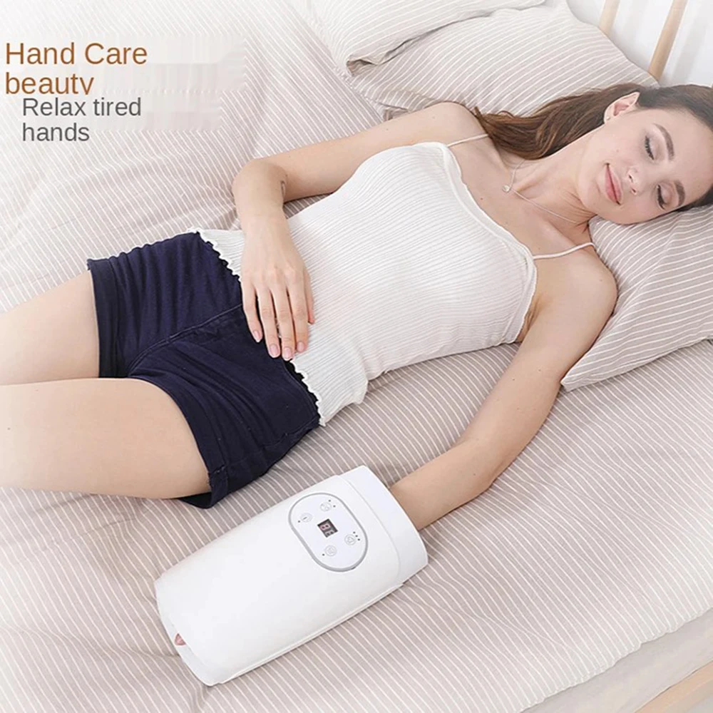 EstherQueen Air Wave Hand Massage Device,Finger Joint Pressure Hot Compress Device,Relaxation and Muscle Relieve Device