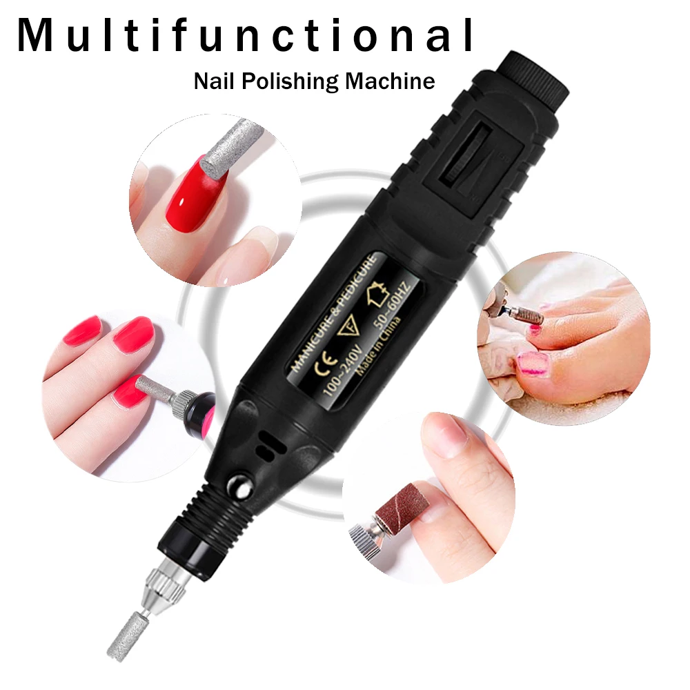 51 Pcs Nail Drill Bit Electric Nail Sander Set Nail Polishing Cuticle Remover Manicure Pedicure Tools for Nails and Feet Care