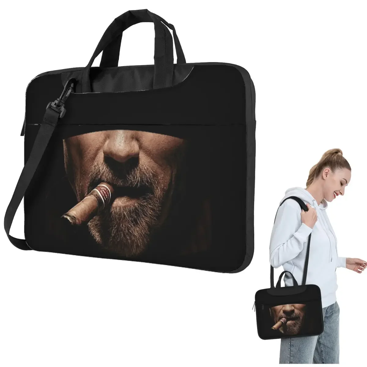 

Сумка-чехол Arnie CigarFace Crossbody для ноутбука, защитный чехол для компьютера, устойчивый к повреждениям, для Lenovo