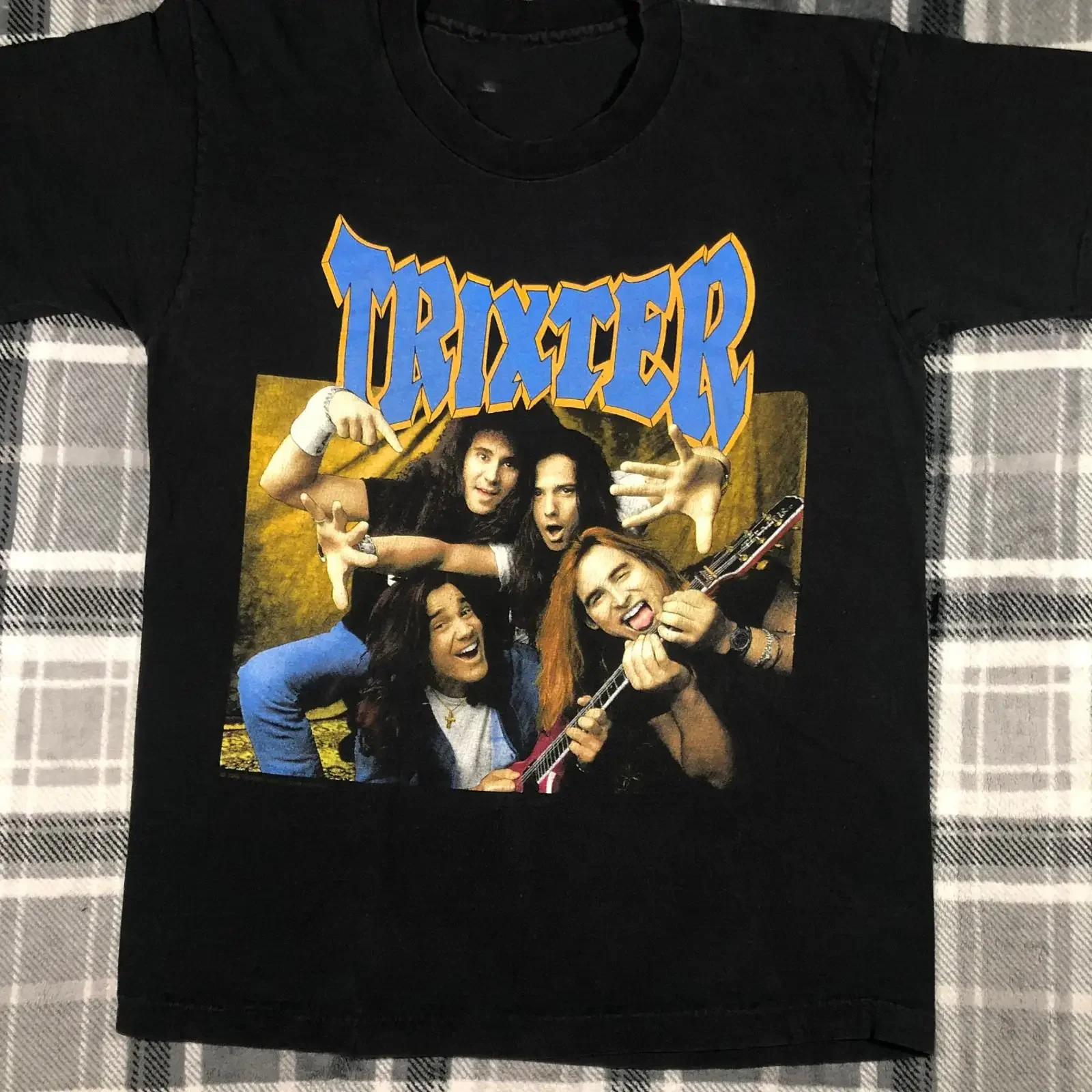 Camiseta Trixter Band I Heard It Live 1992, negra, todas las tallas, para fanáticos, AR1316, vintage, lavada, ligeramente moderna, con gráfico, suave y versátil