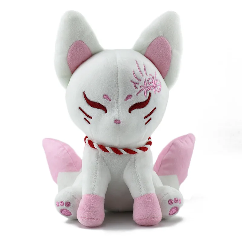 

Kawaii Nine-Tailed Fox Plush – Sitting Cute Stuffed Animal Doll, Soft Anime Gift for Kids Birthday & Christmas Room Decor