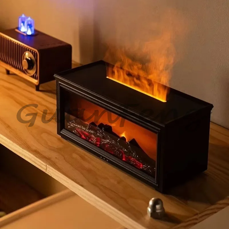 Vintage Fireplace Style Automatic Spray Aromatherapy Diffuser