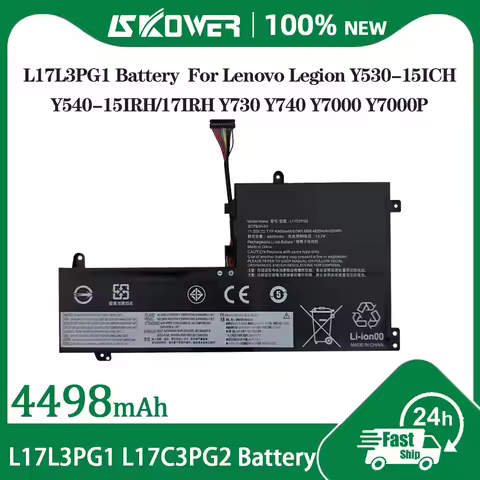 SKOWER L17C3PG2 Battery For Lenovo Legion Y530-15ICH Y540-15IRH/17IRH Y730 Y740 Y7000 Y7000P L17C3PG1 L17M3PG2 L17L3PG1