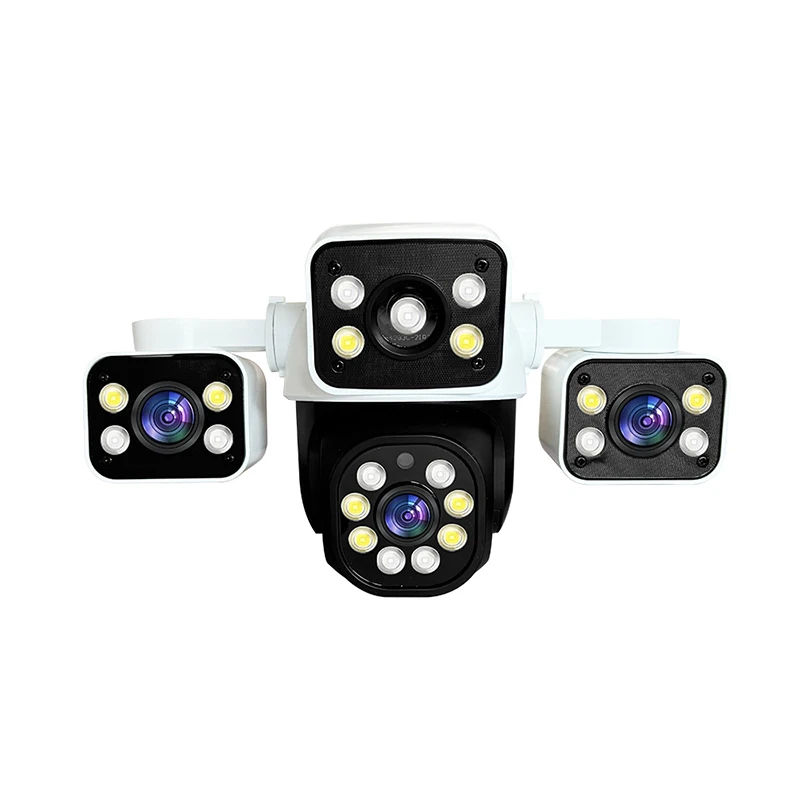 Linook12MP 6K 3 Lentilles CCTV Étanche Extérieure WiFi Téléphone Réseau Caméra Intelligente PTZ 360, Sécurité, Protection