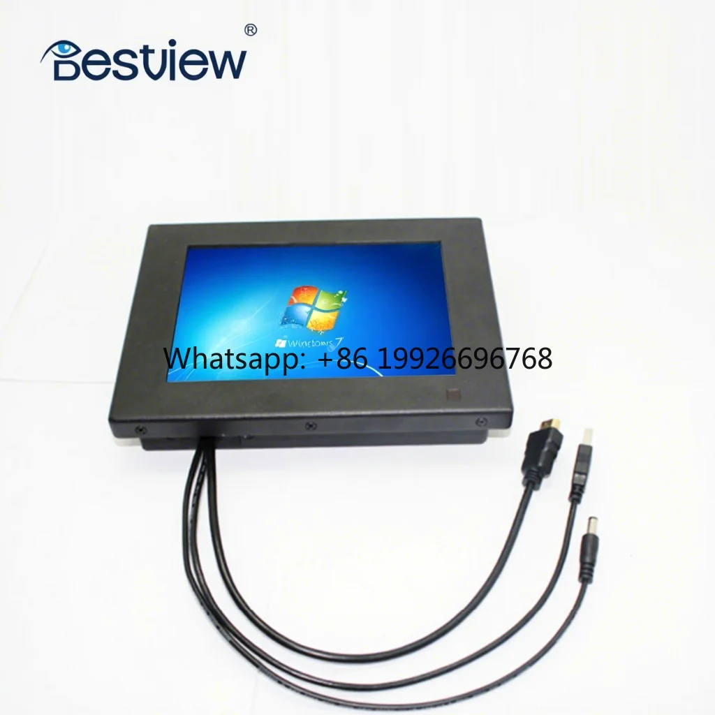 8 Inch IP65 Waterproof Touch Screen USB Monitor Full Aluminium Case New in Stock 4:3 Support Raspberry Pi
