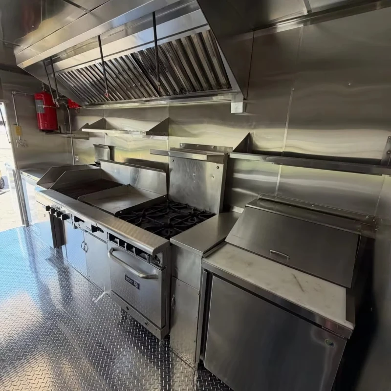 Mobile Food Trailer (Fully Equipped with Kitchen Appliances and Ice Cream Preparation Capabilities) Food Truck Customized