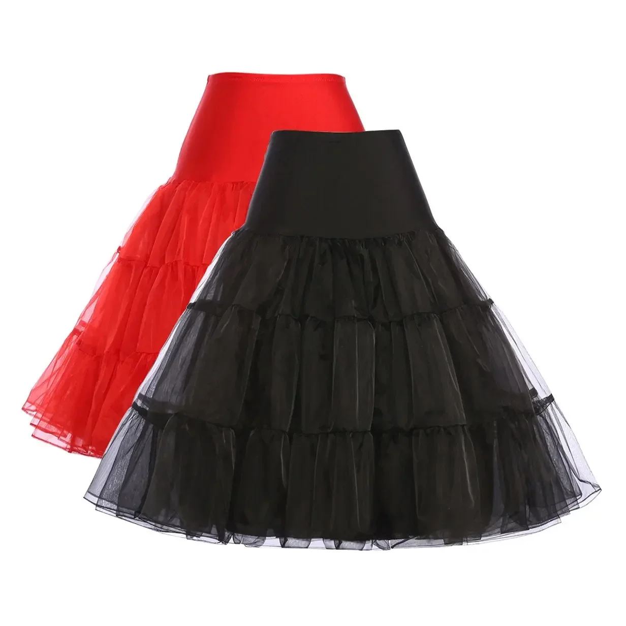 Jaren '50 Petticoat Rok Rockabilly Jurk Hoepelrok Tutu Onderrokken voor Vrouwen Óюб libre