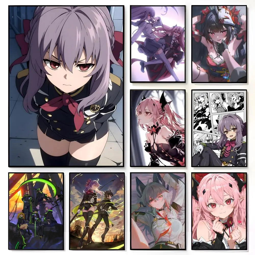 Anime Fantasy S-Seraph Of The End Poster American Film Mural Home Childrens Room Wall Decor Print